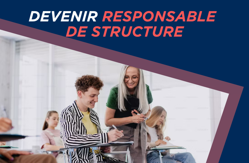 élève qui se forme pour devenir responsable de structure